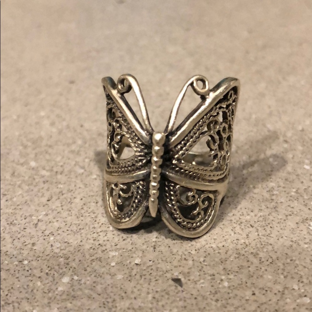 Vintage American Eagle butterfly ring, 6 - Picture 5 of 5